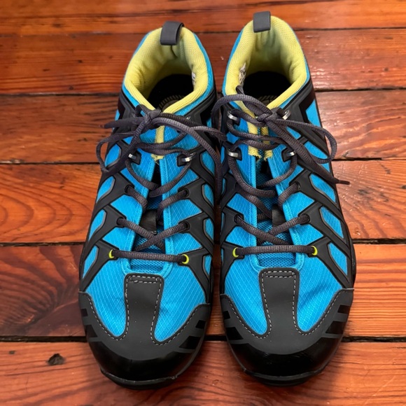 Shimano MT34 SPD Mountain Bike Shoes Size 43 EU (8.9 US) 27.2CM Blue Green Black - Picture 2 of 8